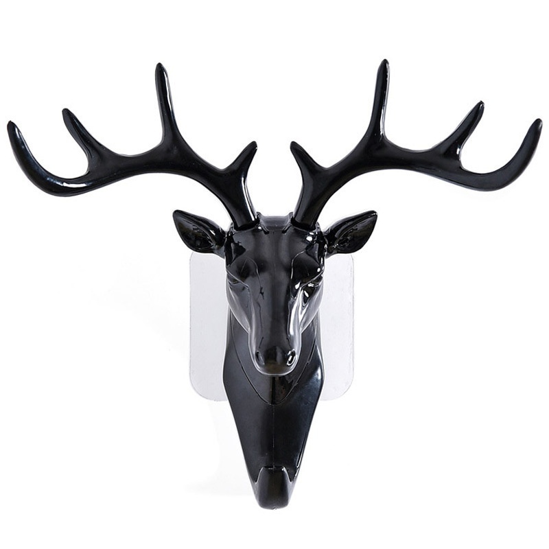 Description Picture 6 of itemWall Hanging Hook Vintage Deer Head Antlers for Hanging Clothes Hat Scarf Key Deer Horns Hanger Rack Wall Decoration