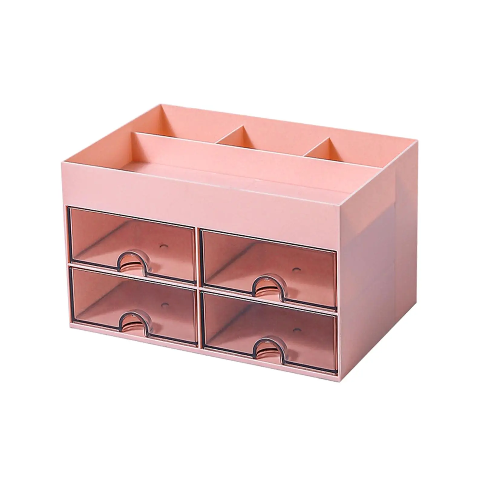 Desktop Storage Organizer Makeup Box Multifunction Shelf Case Cosmetics Drawer Pencil for Bedroom Home Countertop Office Student