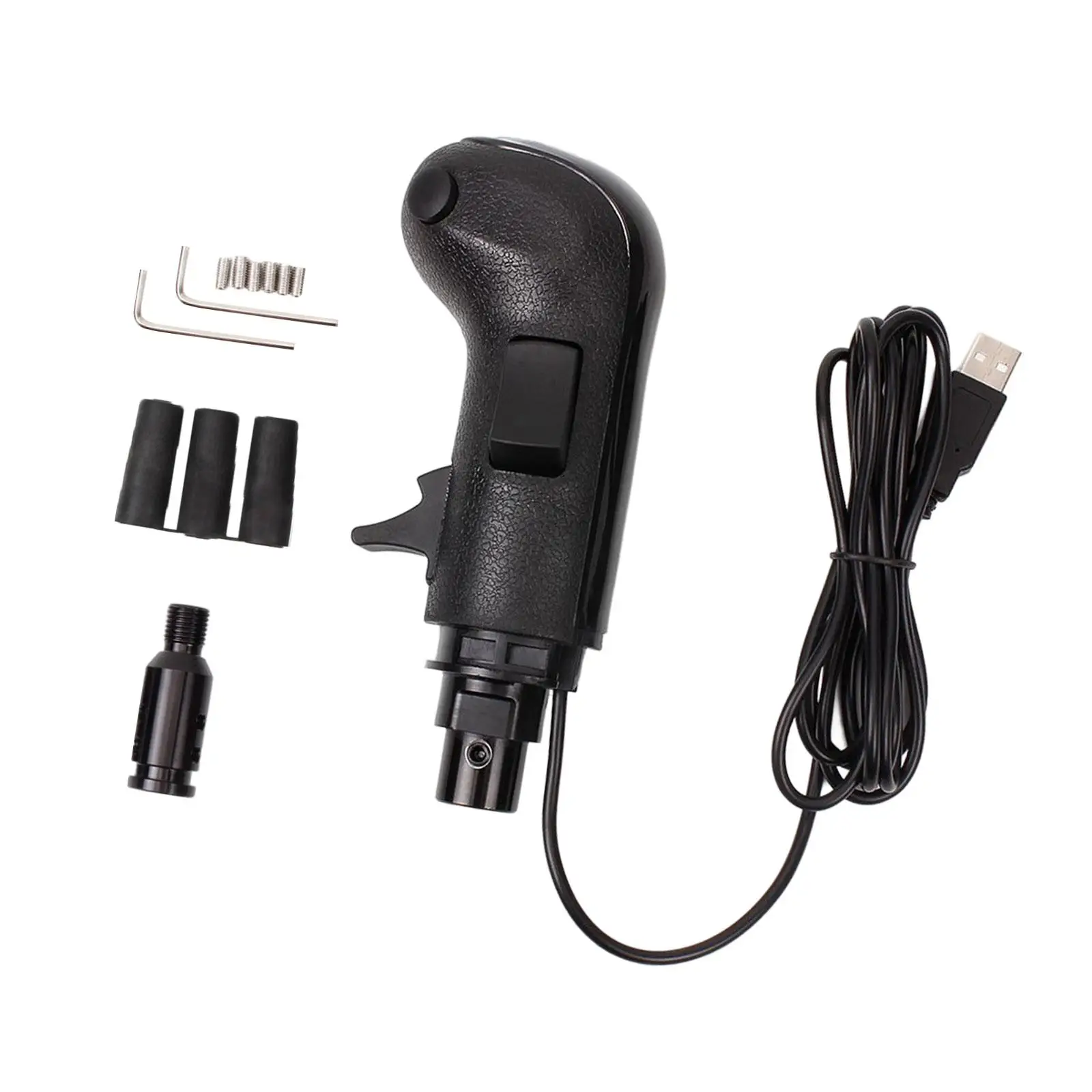 USB Gear Shift Knob Easy to Install ATS Ets2 Games USB Cable for Applicable to