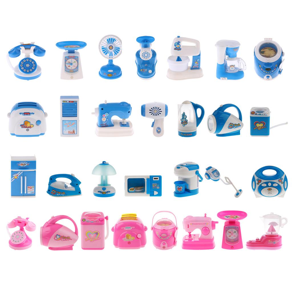 mini house Appliance (AA Battery Powered) for Kids Pretend toys - Blue Kettle