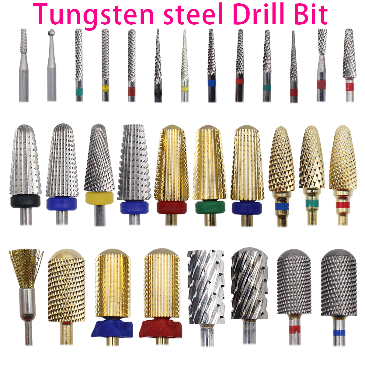 Best of 1pcs 60 Types Tungsten Carbide Nail Drill Bit Electric Nail Mills Cutter For Manicure Machine Nail Files Accessories Reviews & Tips