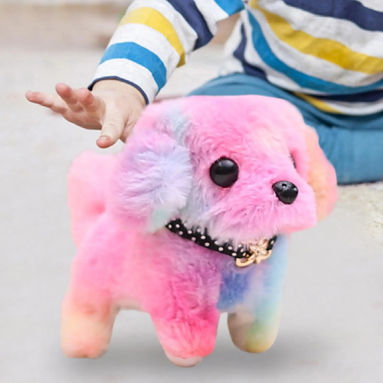Interactive Electronic Pet with Sound Novelty Soft Plush Toy for Birthday Gifts Children Toys Bedtime Friend Age 3+ Boys Girls