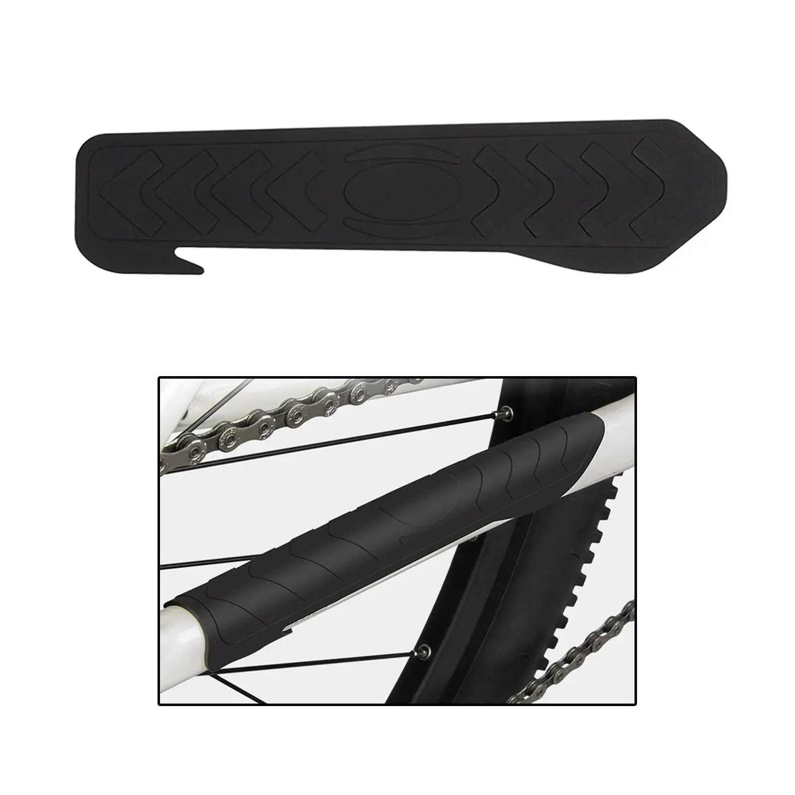 Bike Chainstay Protector, Bicycle Chain Stay Frame Guards, Silicone Protective Chainstay Guard Pad for Mountain Bike