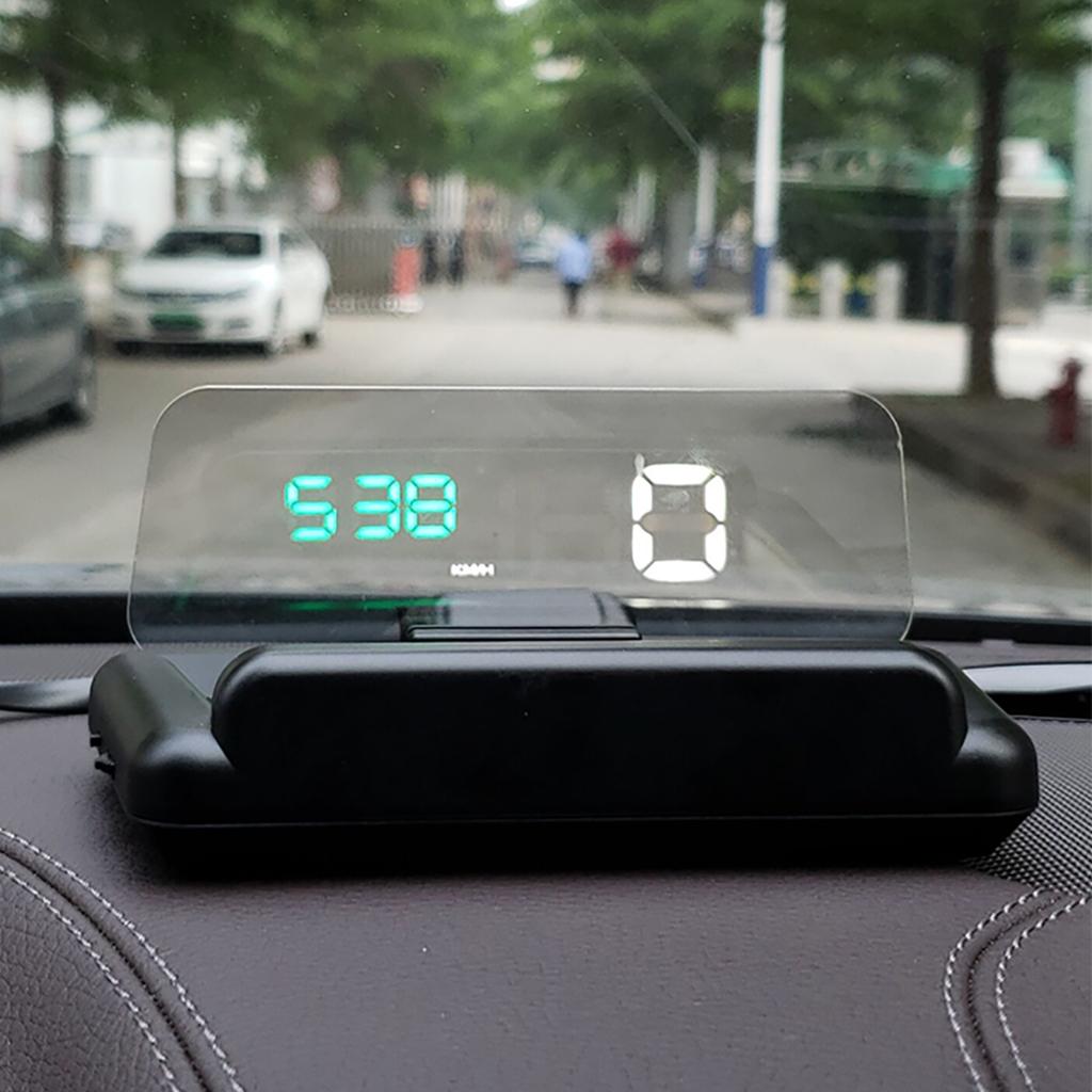 Universal Car Head Up Display LED Screen Warning Alarm -40-80