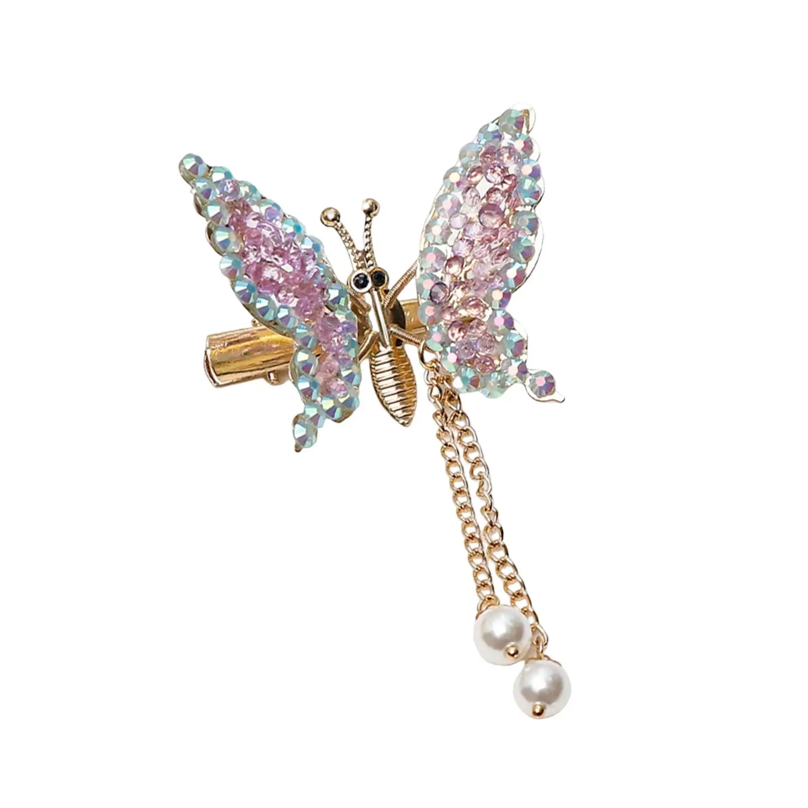 Tassel Butterfly Hair Clips, Barrettes Hair Pin Hanging Ear Butterfly Hair Styling Clip Hair Accessories for Women and Girls
