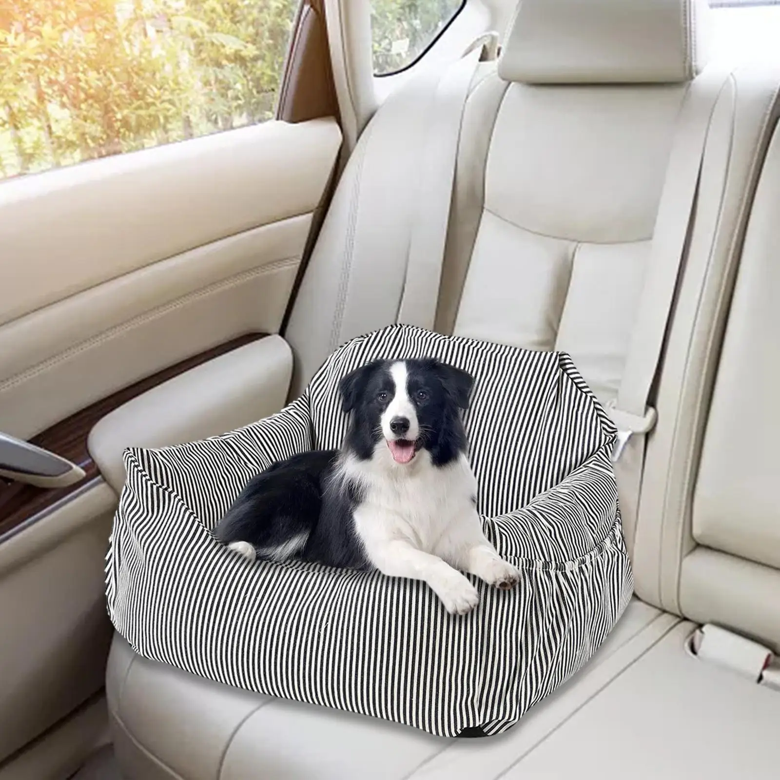 Puppy Car Booster Seat, Dog Cat Carrier, Detachable, Lightweight for Travel