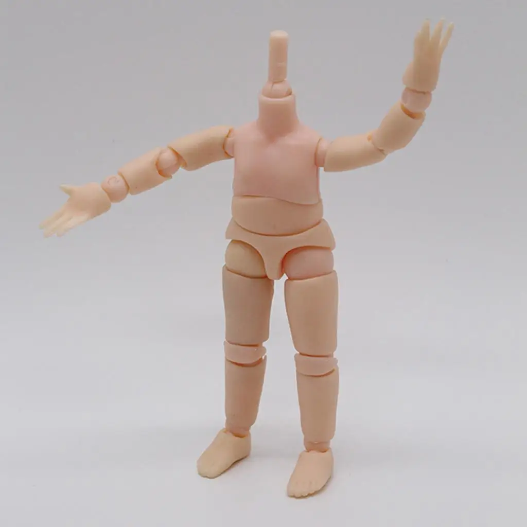 Movable Nude Parts Joints For 14cm OB11 Dolls DIY Kids Body Painting Models 