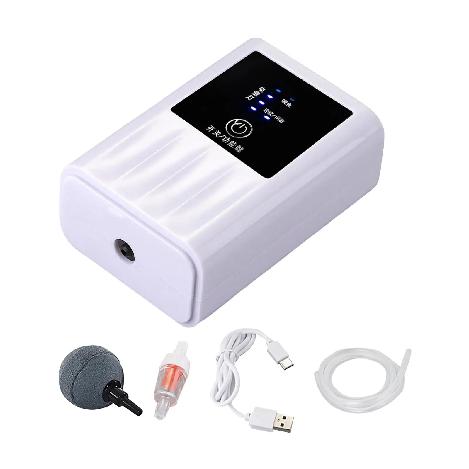 Portable Aquarium Air Pump Fish Tank Oxygen Aerator Pump for Fishing Quiet