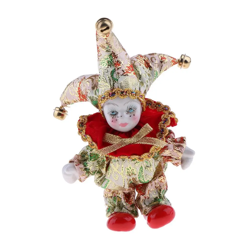 5inch Porcelain Italian  Doll for Valentine Christmas Gifts Red