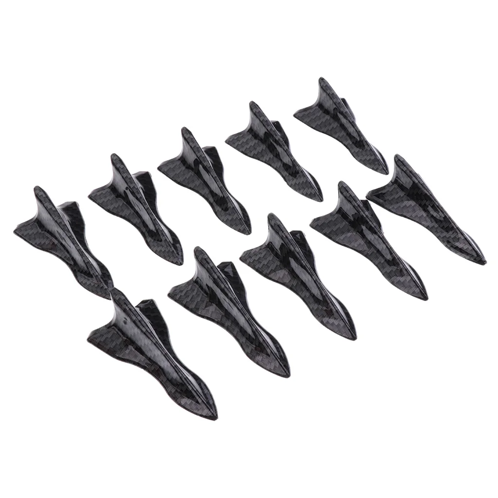 10 Pieces Air  Generator Fin For Car Spoiler Roof Wing Increases  and Performance Decreases Turbulence