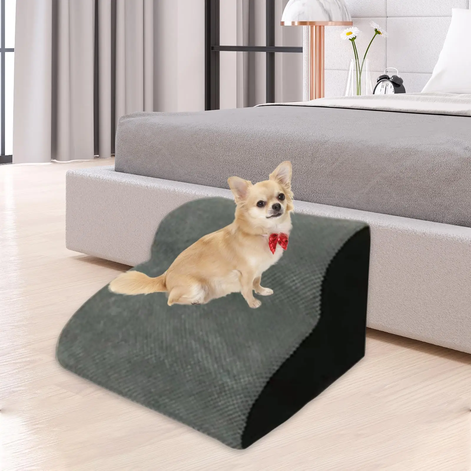 Dog Stairs Steps Pet Ladder Non Slip Platform Puppy Washable Cat Ramp for Car Couch Tall Bed Small Large Medium Dog Play