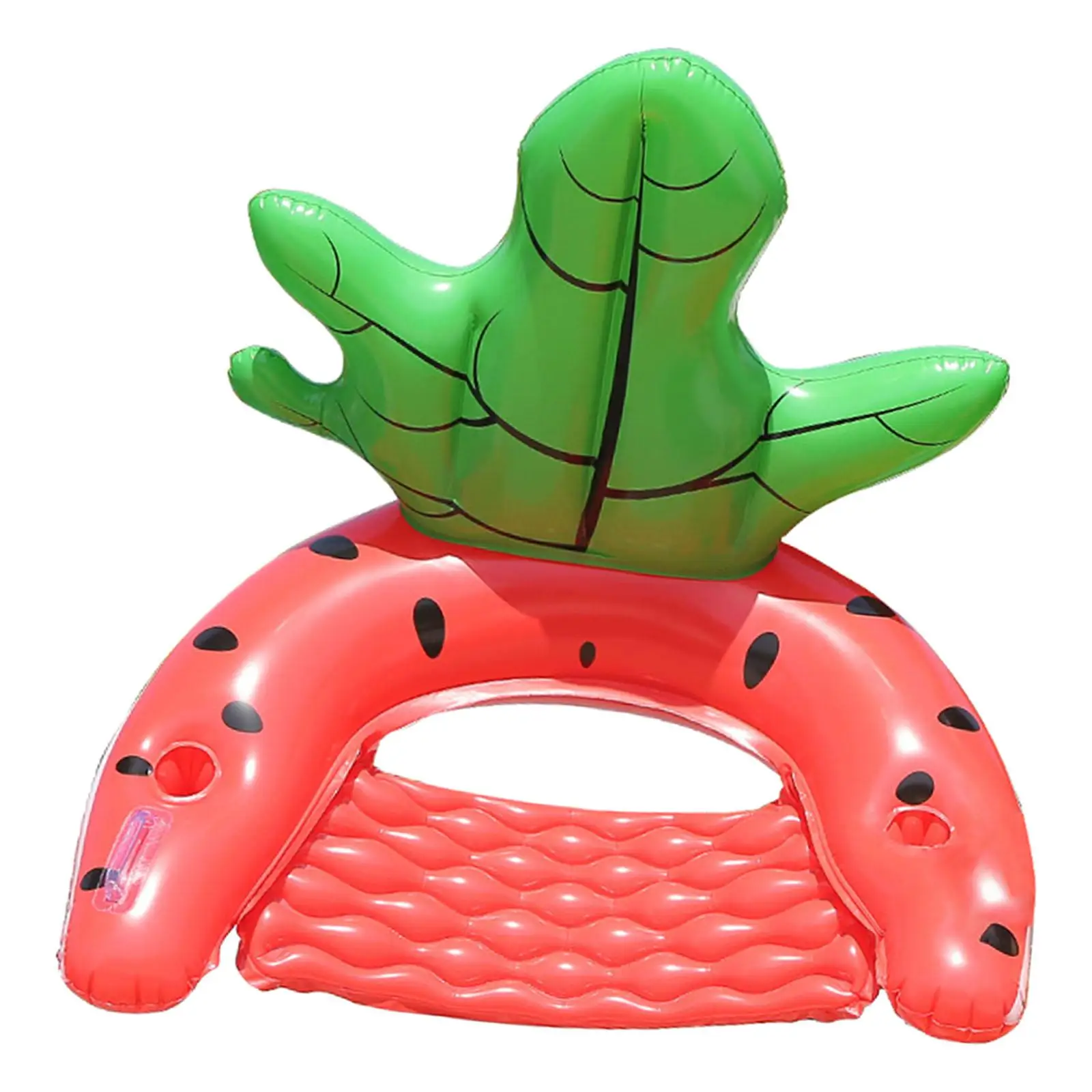 Watermelon Inflatable Pool Float Water Hammock Float Inflatable Pool Lounge Chair Float with Handles for Outdoor Pool Party