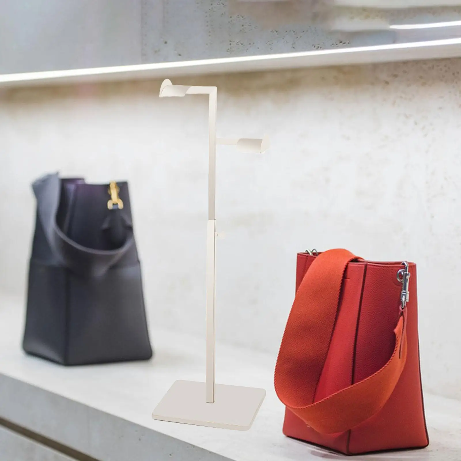 Handbag Display Stand Handbag Rack Display Holder Purse Display Holder for Shopping Mall Shop Retail Store Countertop Boutique