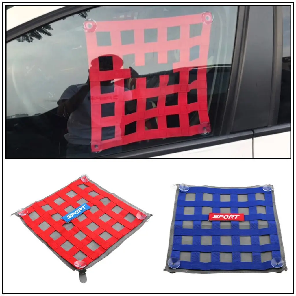 Ribbon Safety Window Net Racing Car Side Window Sunshade for Baby, Privacy Protection