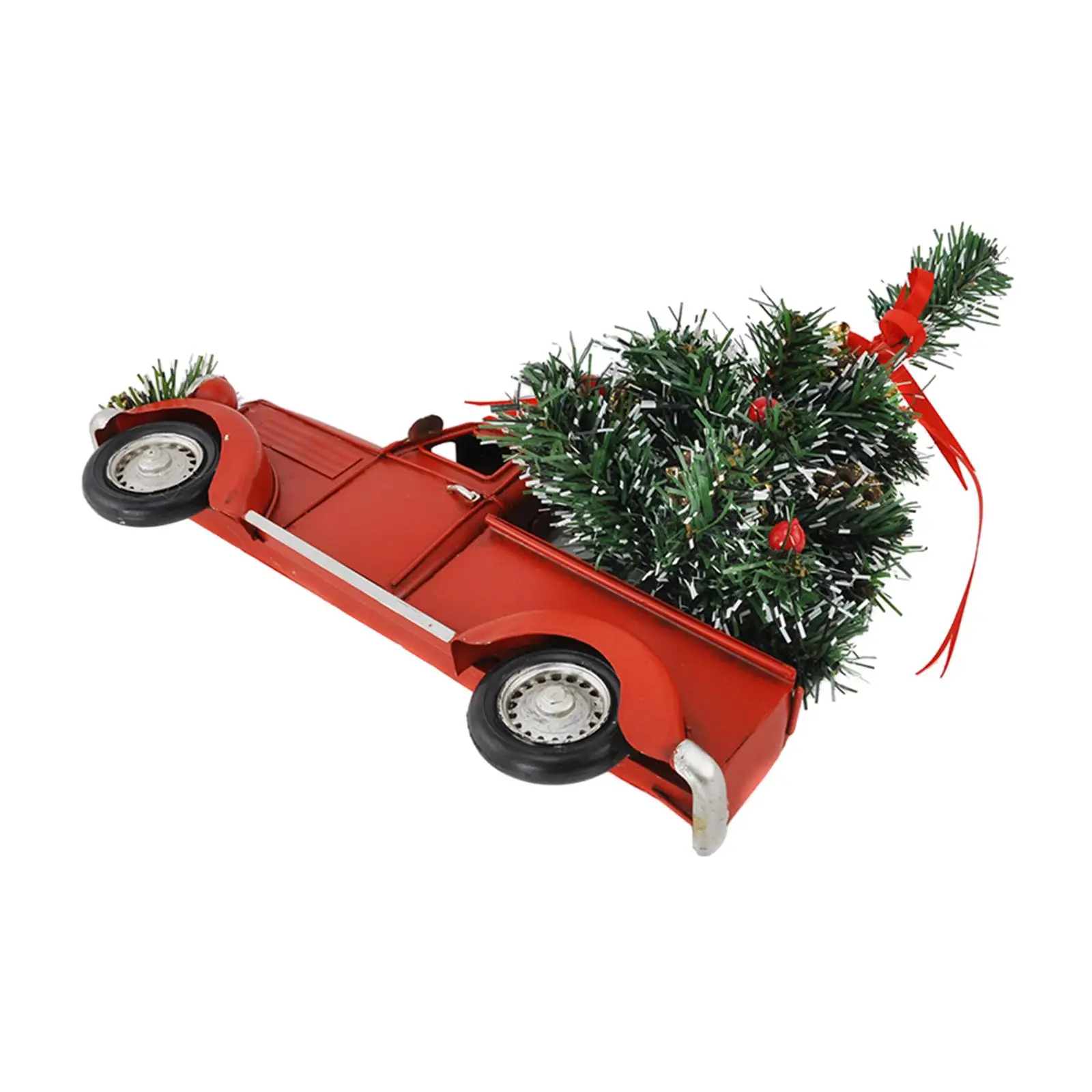 Metal Pickup Truck Car Model Metal Pickup Model Truck Christmas Decoration for Farmhouse Table Party Living Room Ornaments