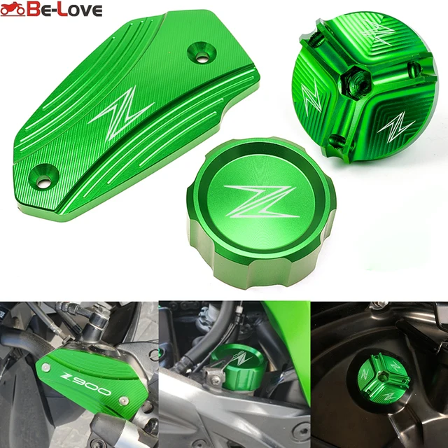 For KAWASAKI Z900 Z650 Z800 Z 900 800 650 2013-2022 2020 2021 Accessories  Motorcycle Front and Rear Brake Fluid Oil Filler Caps
