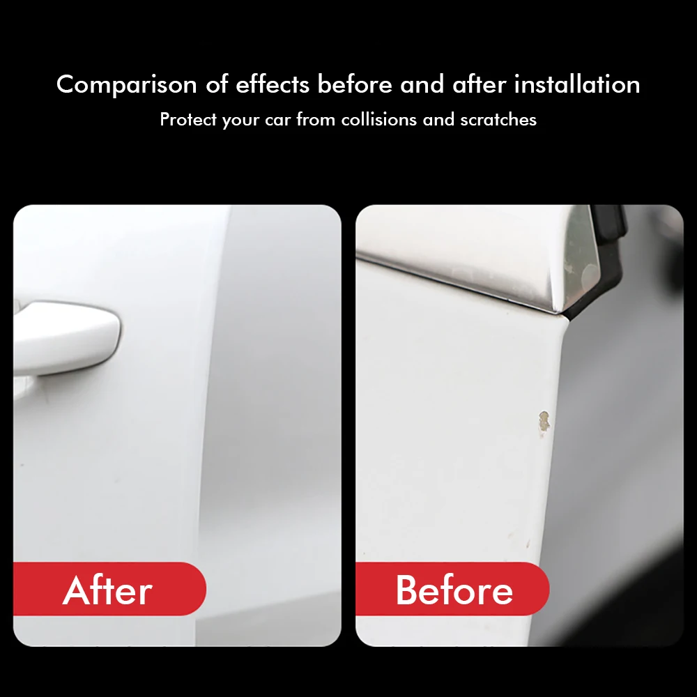 Auto Transparente Aufkleber Tür Rand Schutz Film Anti Scratch Universal Auto Tür Sill Aufkleber Film Auto Stoßstange Schwelle Schutz – Detail 4