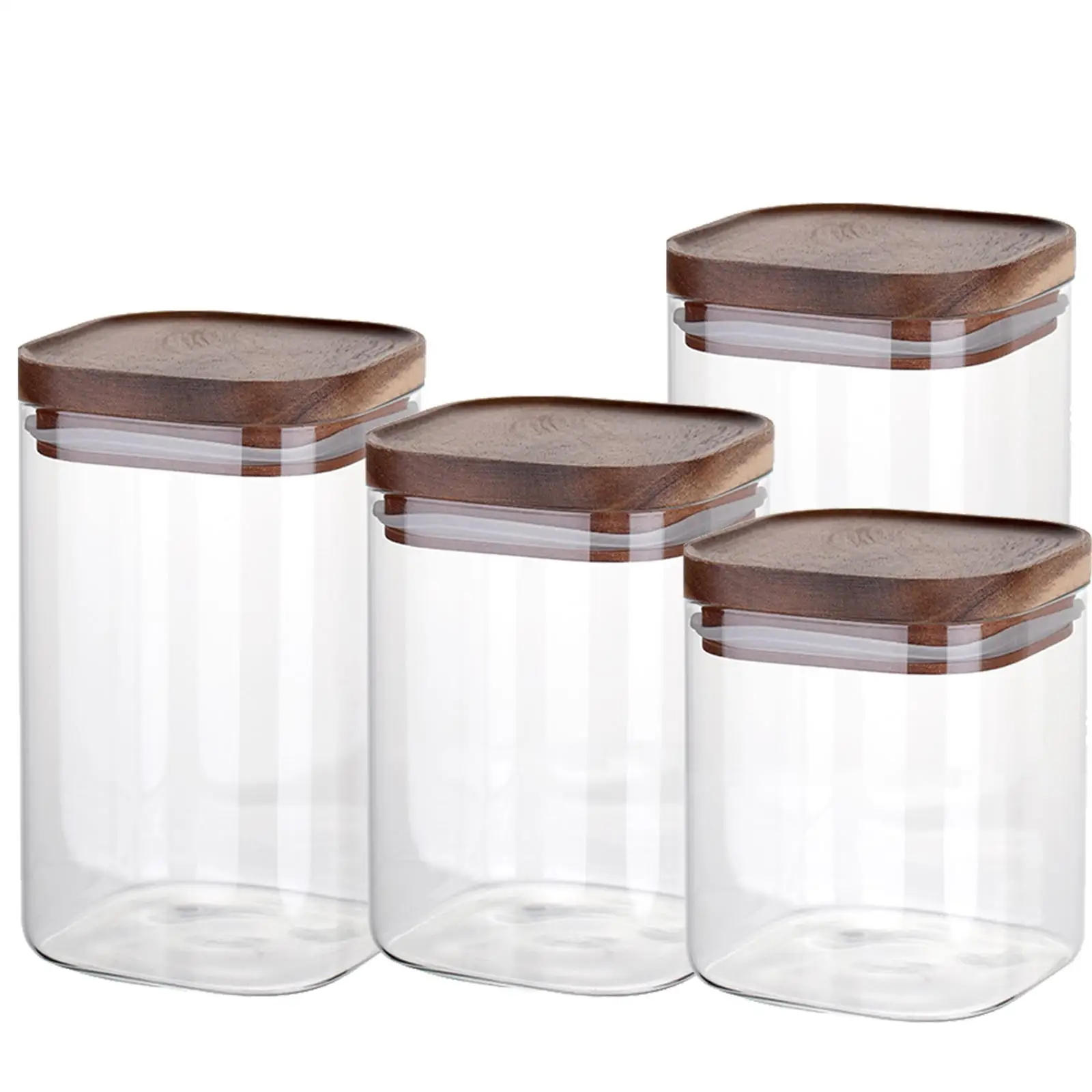 Glass Storage Jars Sealed Jars Cereal Storage Tank for Spice