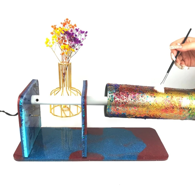 Epoxy Resin Craft for DIY Glitter Epoxy Craft Tumbler Spinner Machine Resin  Mold - AliExpress