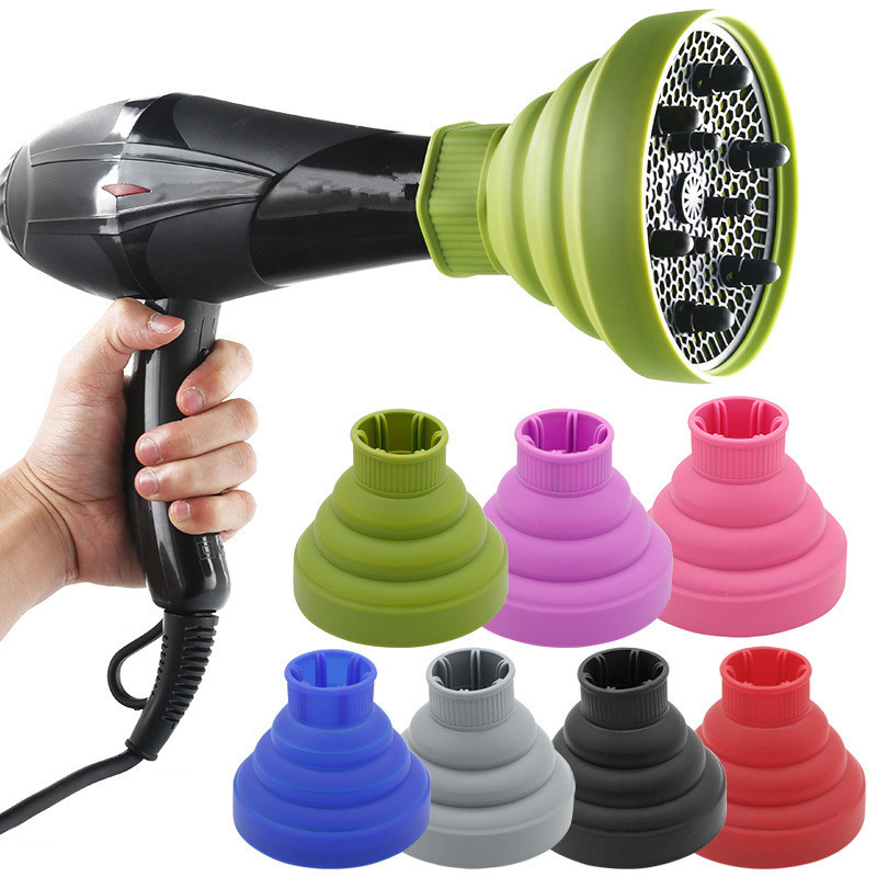 Best of 1PC Suitable 4-4.8cm Universal Silicone Hair Dryer Diffuser Cover Blow Hairdryer Diffuser Curly Detachable Hair Curler Tool 4 # Reviews & Tips - Image 2