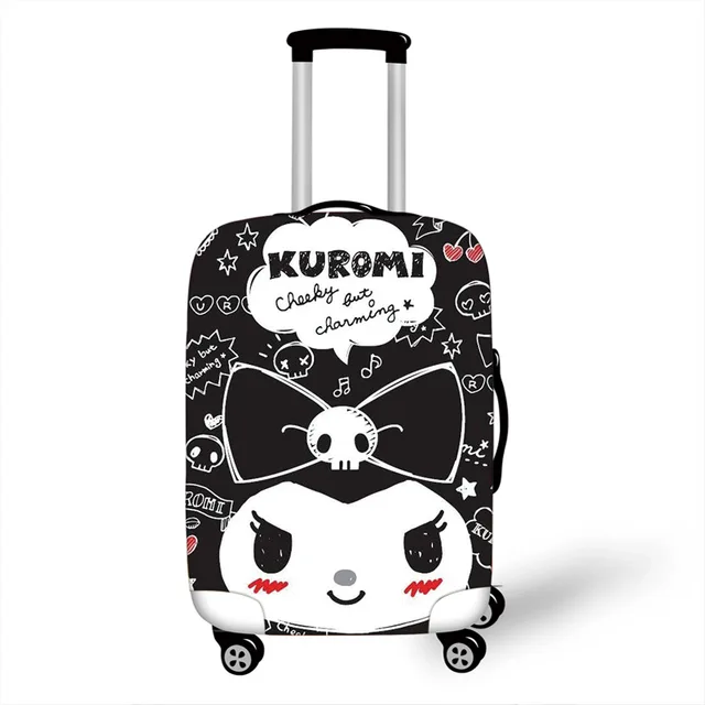  Kuizee Luggage Cover Suitcase Cover Cute Cartoon Doodle  Animals Travel Luggage Protector Dustproof Durable Elastic S