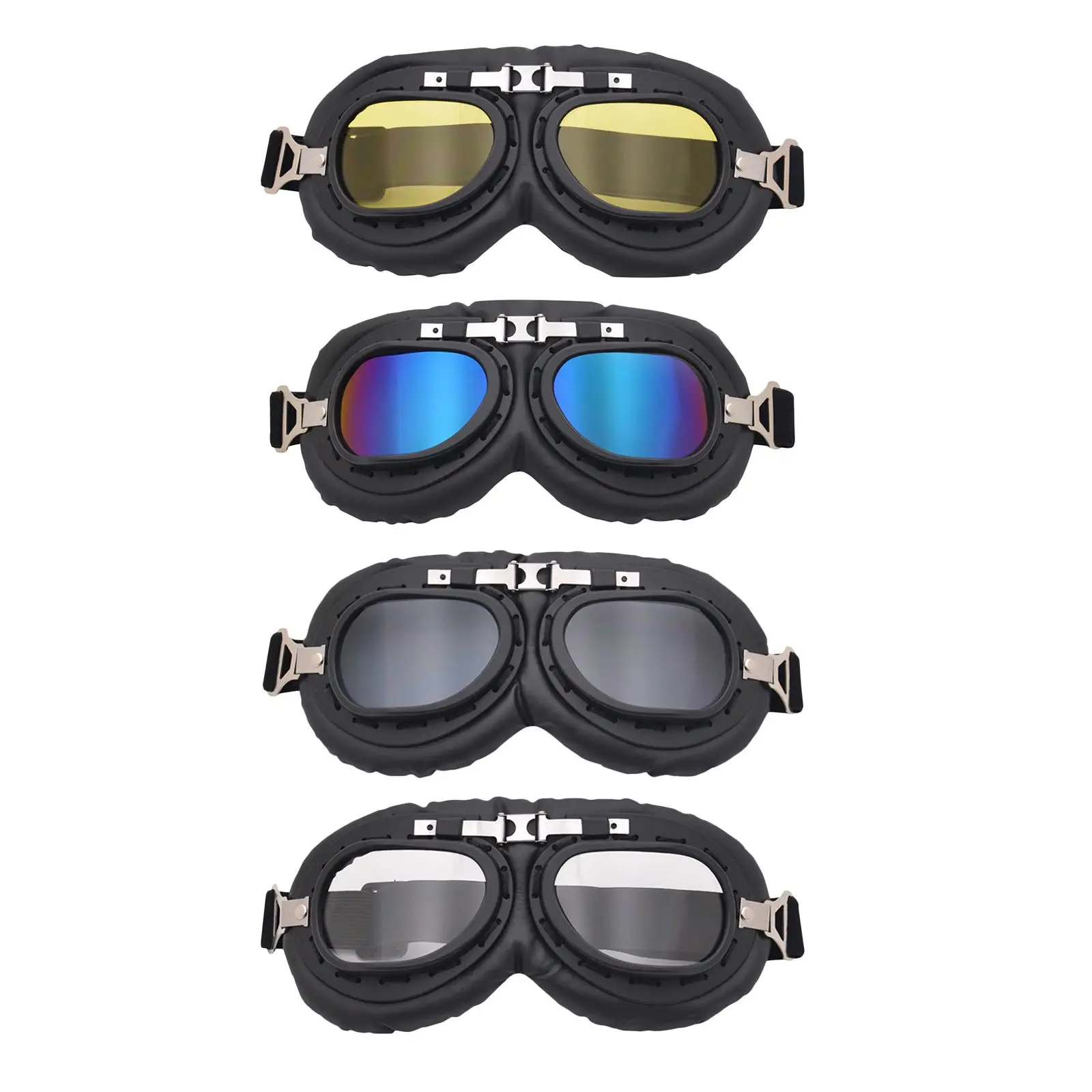 Motorcycle Goggles Retro  Style Dust Vintage Sports Glasses Outdoor Eyewear Fits for   ATV Touring