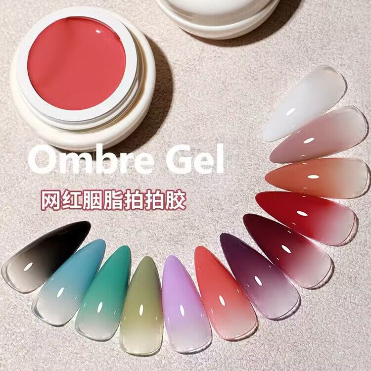 Best of New Ombre Gel Mud Gel No Flowing Full Coverage Creamy Painting Thick Texture UV LED Nail Polish Color Pigmented Paint Nail Gel # Reviews & Tips