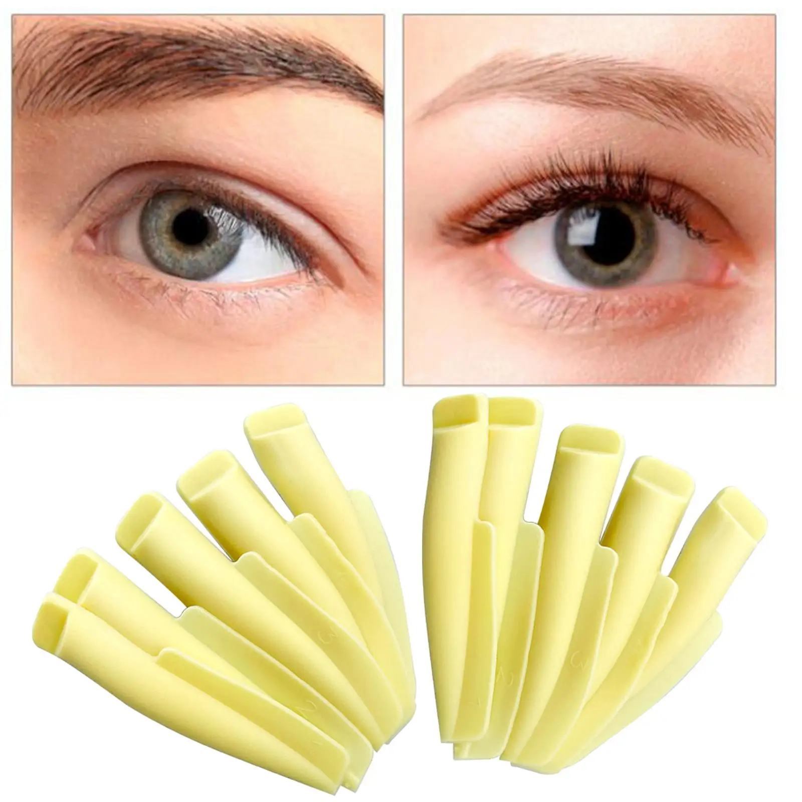 Eyelash Perming Curler Silicone Pad Eyelash Lift Pads Eyelash Extensions 5 Size Adhesive Durable for Women Girls