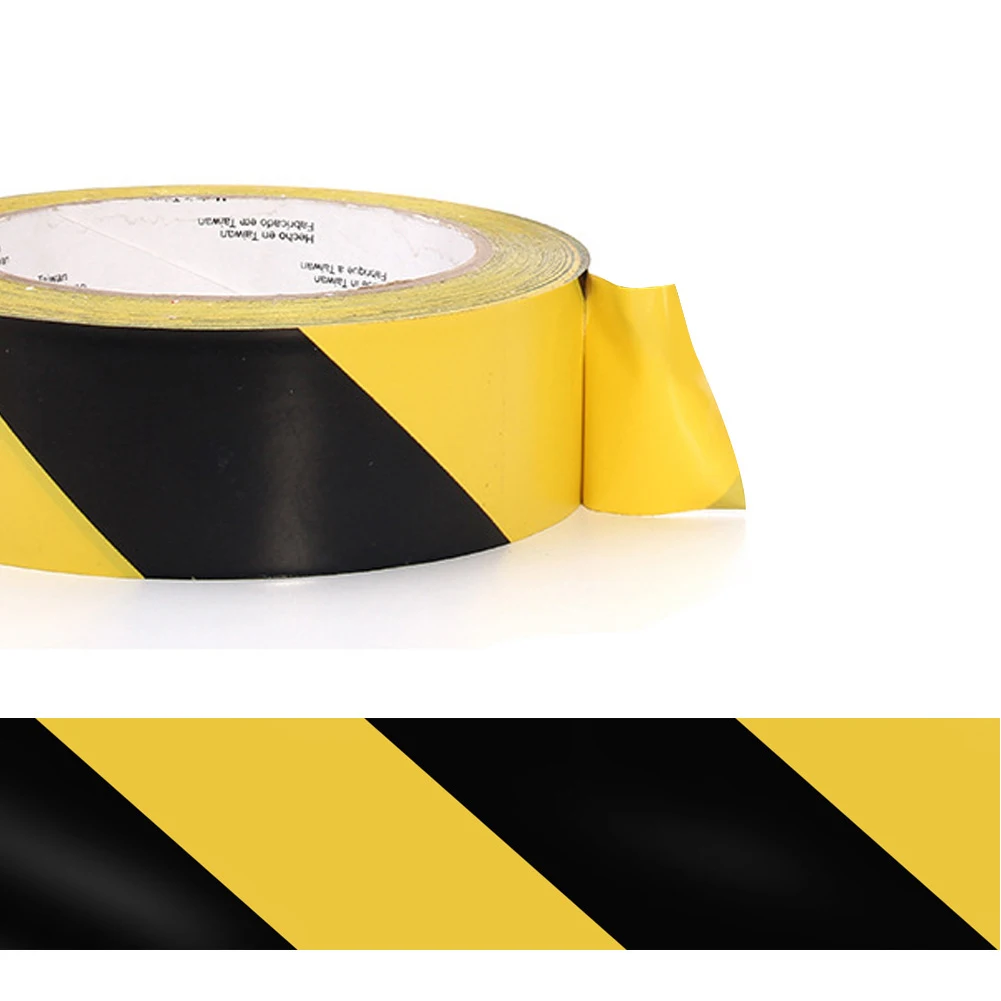 33mx50mm Yellow Marking Floors Social Distancing Dangerous Areas Stairs Warning Tape Anti-Slipping Self Adhesive Waterproof PVC safety hand gloves