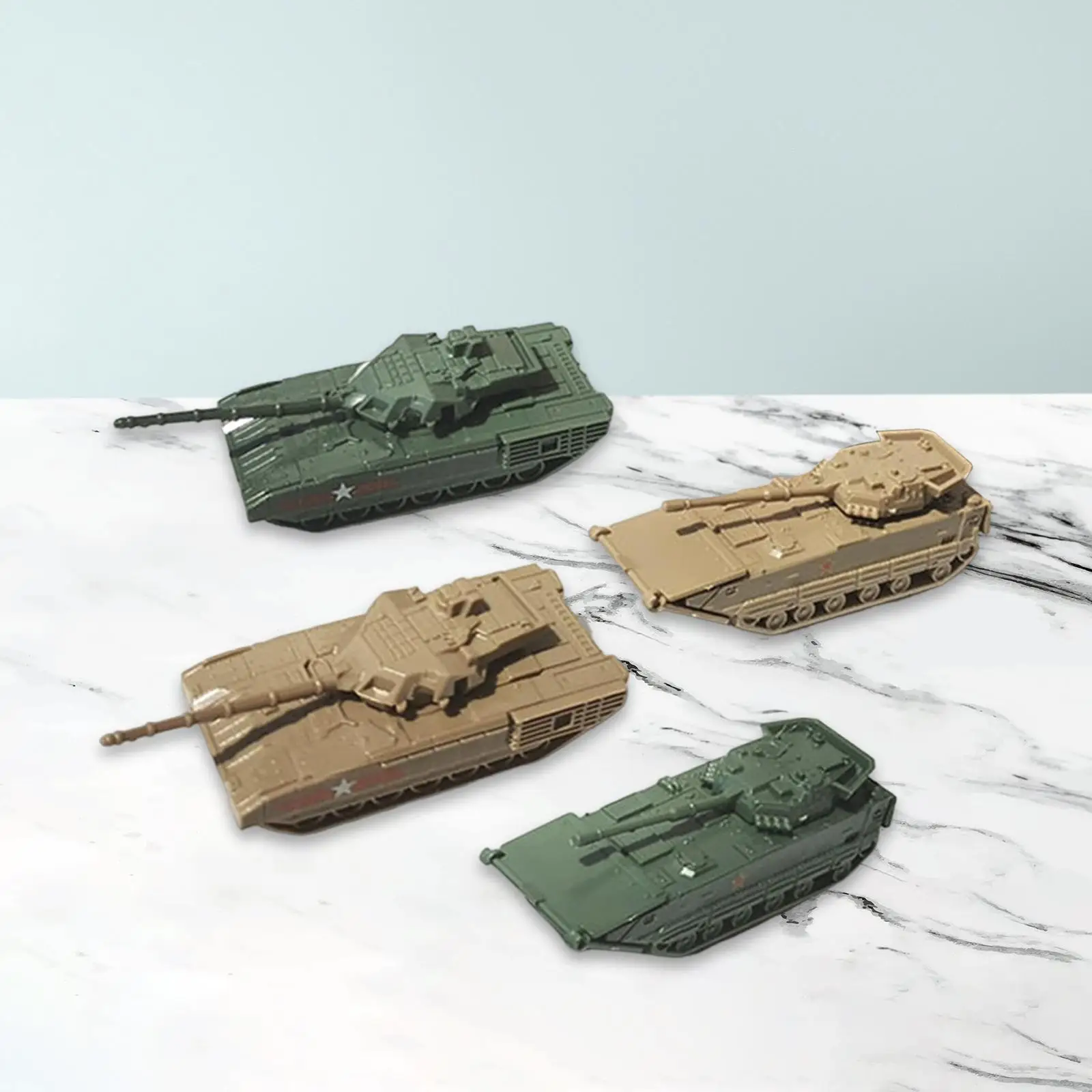 4Pcs Tank Model Kit 4D Puzzles Tank Model Building Kits for Game Holiday