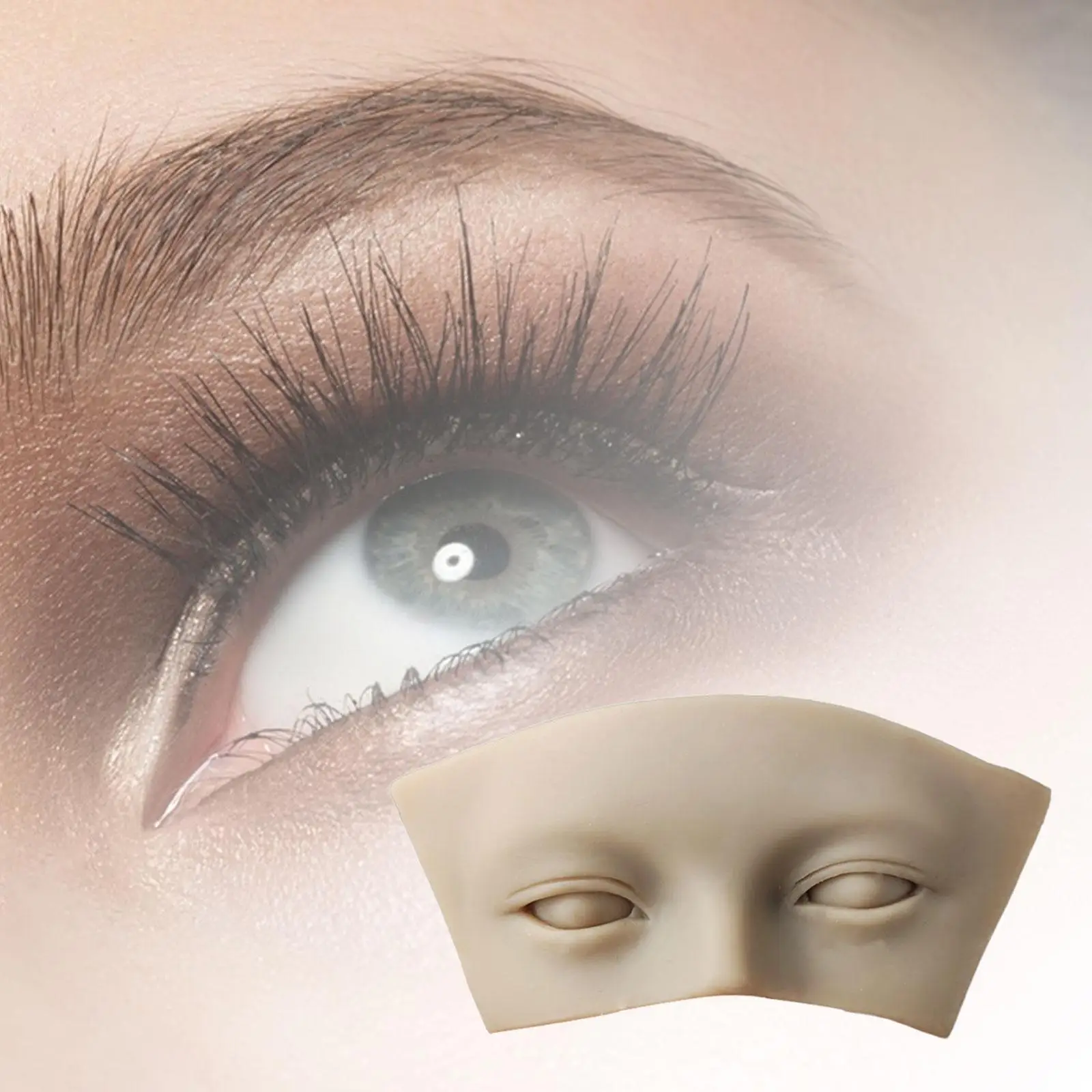 Portable Eye Makeup Reusable Face Model Practice Board Beautician