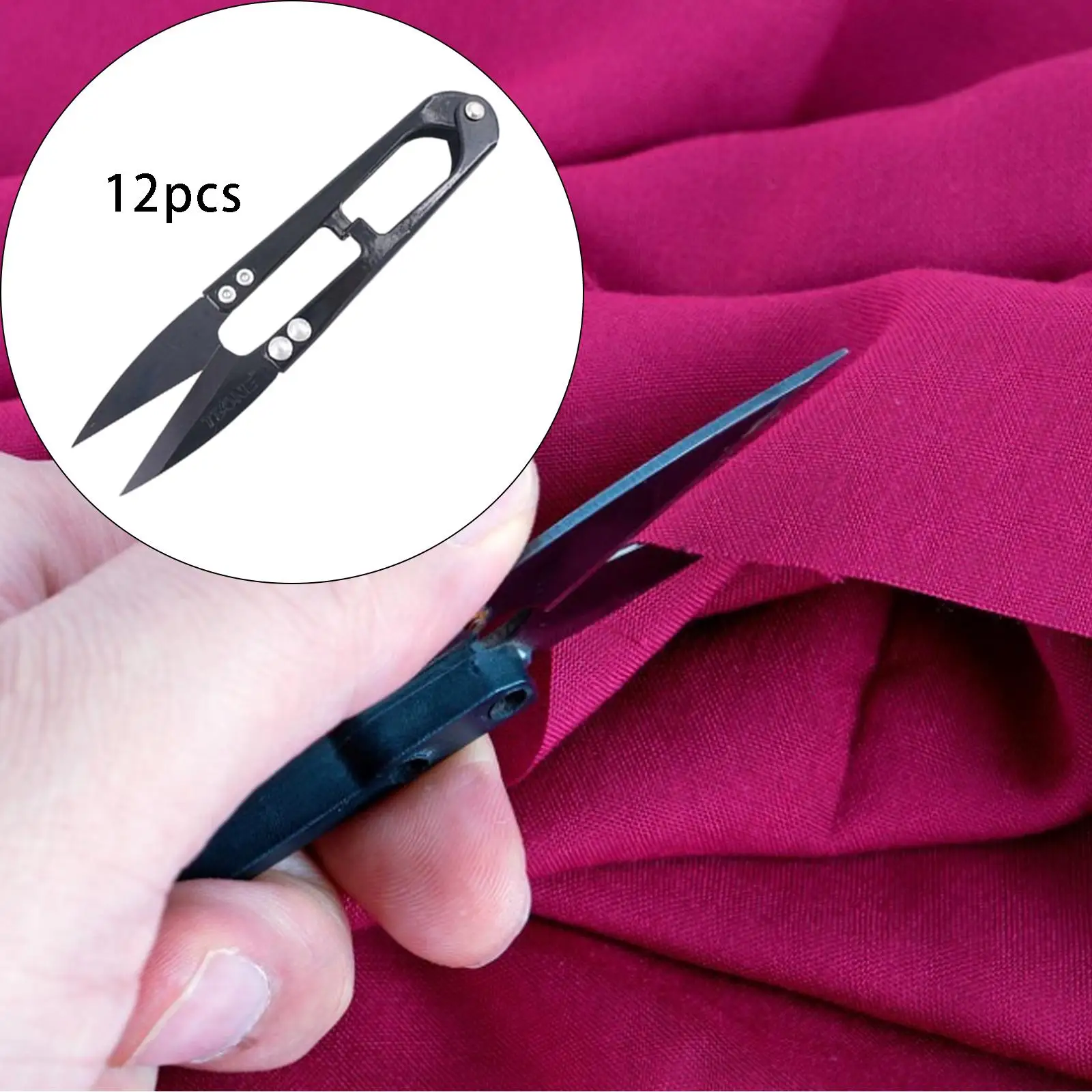 12x Portable Sewing Scissors High Carbon Steel Beading Thread Snip