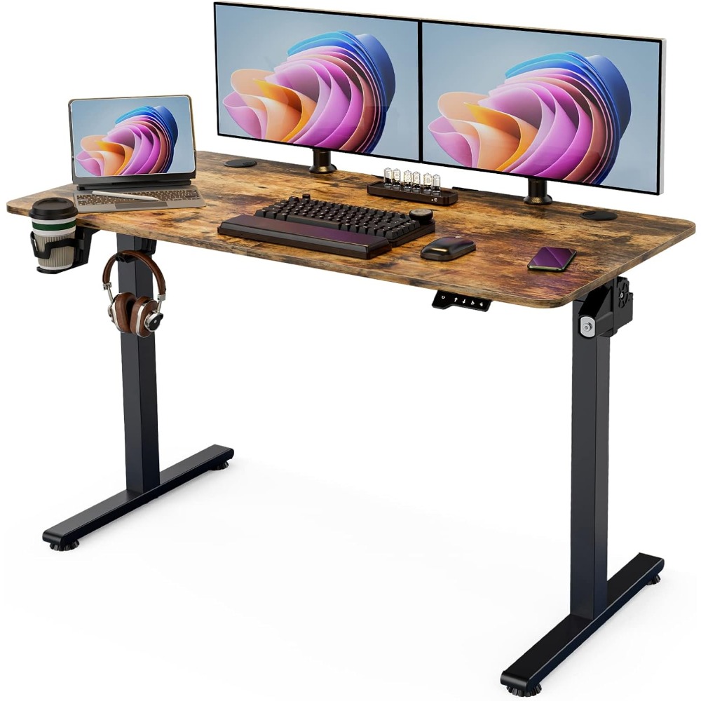 Description Picture 2 of itemElectric Adjustable Height Desk Table Computer Desks Standing Desk - Stand Up Desk With Splice Board 48 X 24 Inches Furniture