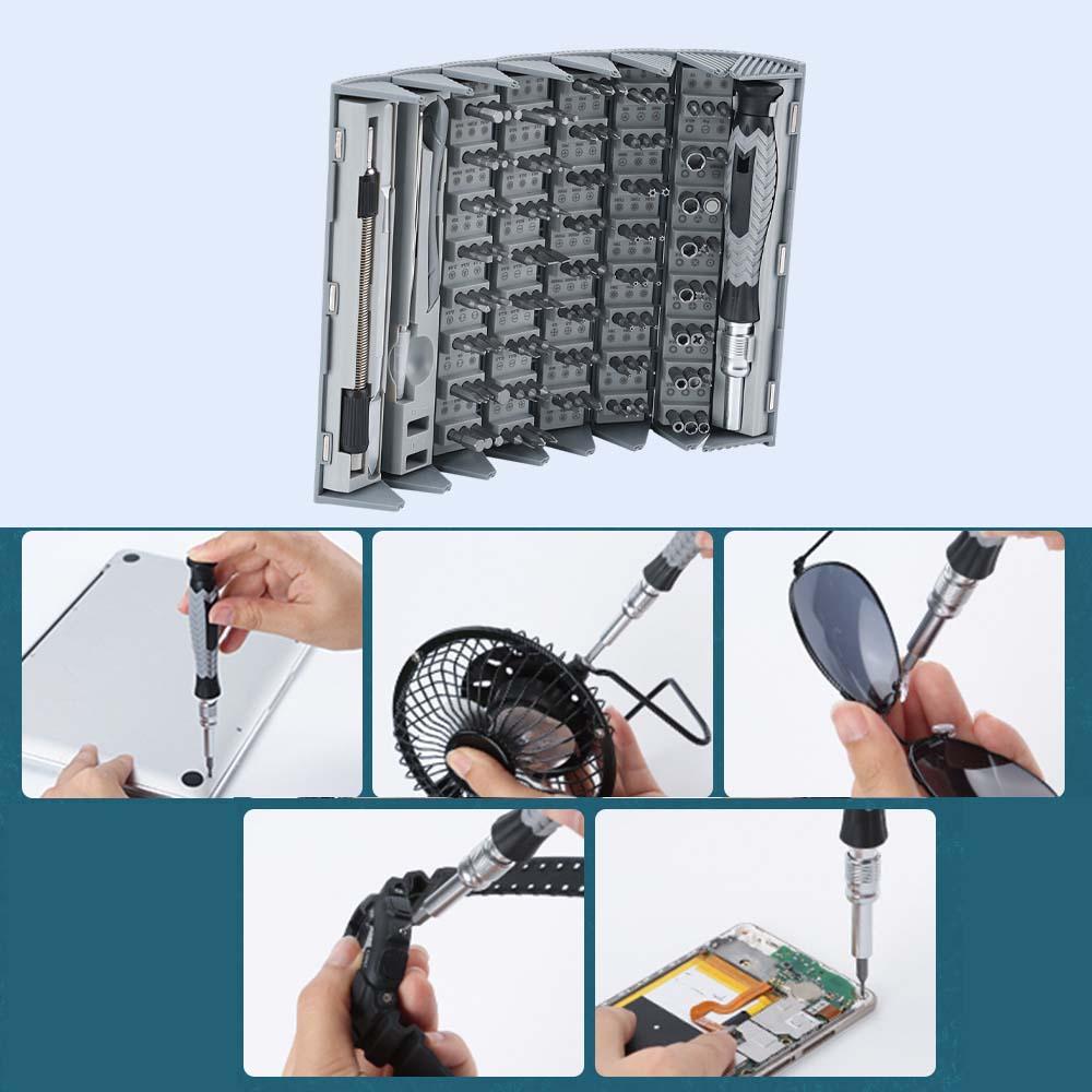 126x Screwdriver Bit Waterproof Manual Screwdriver Kit for Repairing Cameras