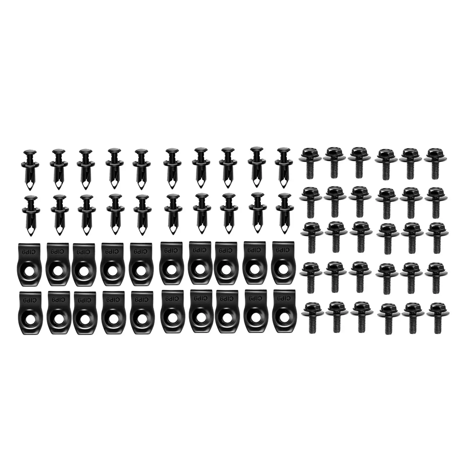 Car Body Bolts Body Bolts Screws Mudguard Fixer Bumpers Clamp Fastening Nut Universal Fittings Durable Portable Bumpers Clips
