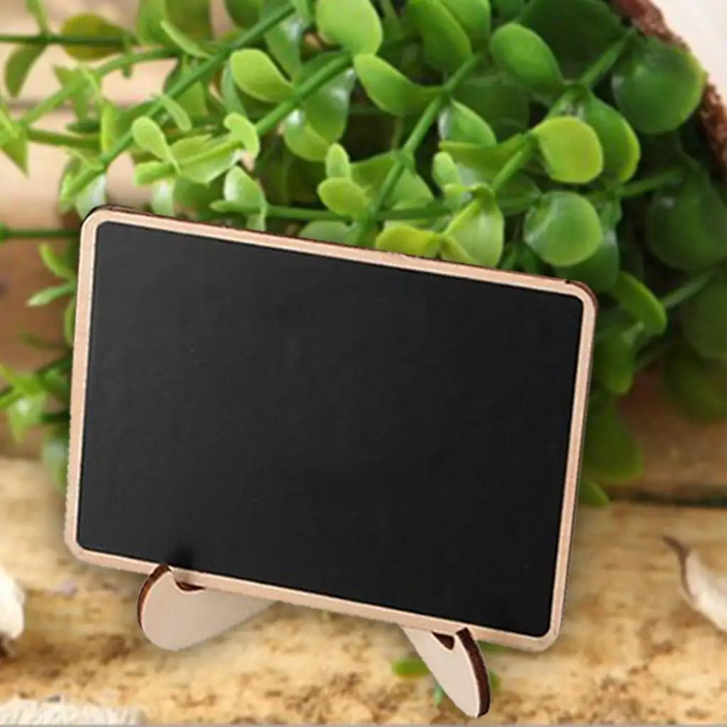 10Pcs Small Mini Message Board Memo Note Chalkboard Note Reminder with 2pcs Pens