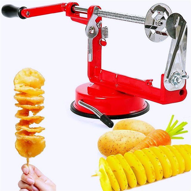 Spiral Potato Slicer Cutter Spiral 3 String Rotate Potato Slicer Stainless  Steel Plastic DIY Kitchen Gadgets Vegetable Tools - AliExpress