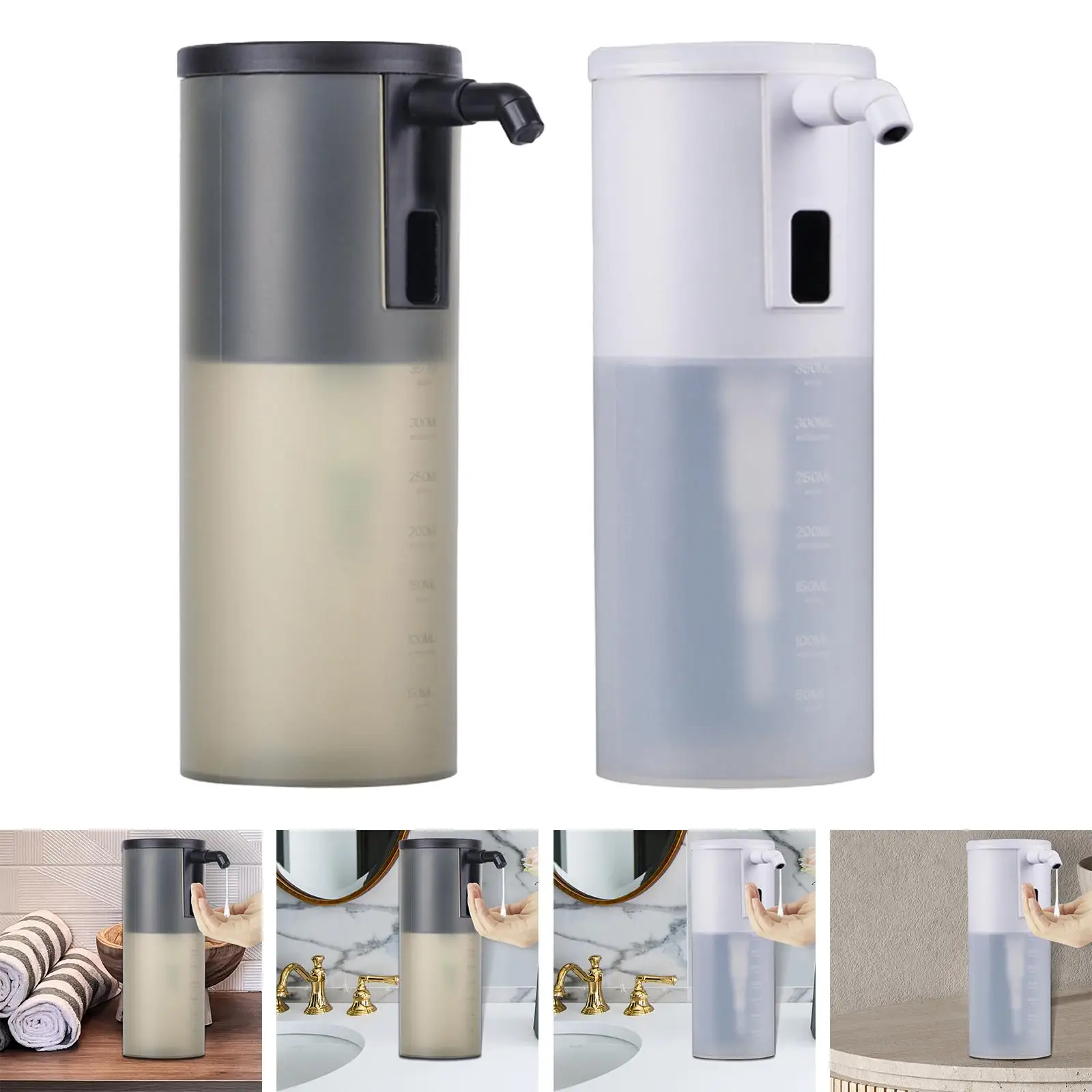 Touchless Soap Dispensers Waterproof Auto Liquid Soap Dispenser Dish Soap Dispenser for Kitchen Offices Commercial home