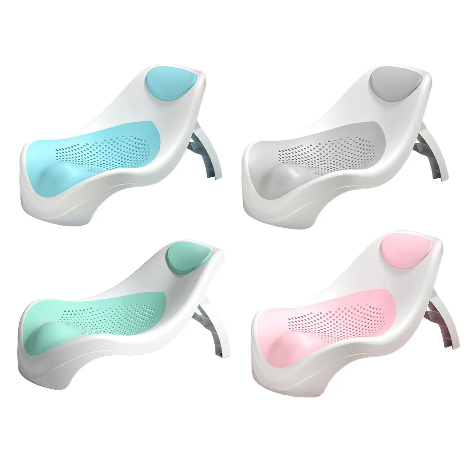 Baby Bath Support for Bathtub or Sink Non Slip Ergonomic Bath Tub Lying Support Reclining Positions for Gift Newborn Baby Infant