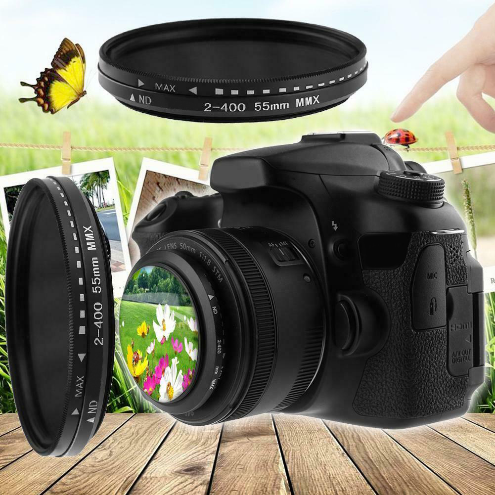 Einstellbarer Fader Variabler ND-Filter ND2 bis ND400 Neutraldichte für Kameraobjektivfilter ND 37/43/46/49/52/55/58/62/67/72/77/82 mm – Detail 2