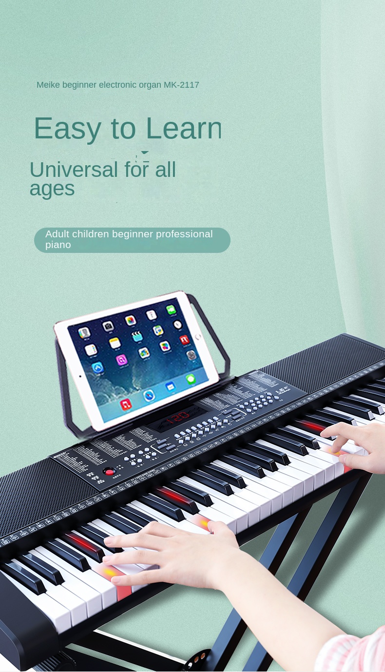 Title 8, Musical Keyboard Midi Controller Piano Electron...