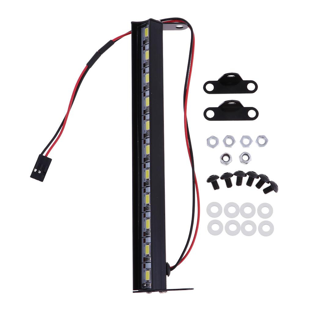 Metal Roof Lamp LED Light Bar for 1/10 RC Rock Crawler RC4WD D90 CC01 Parts