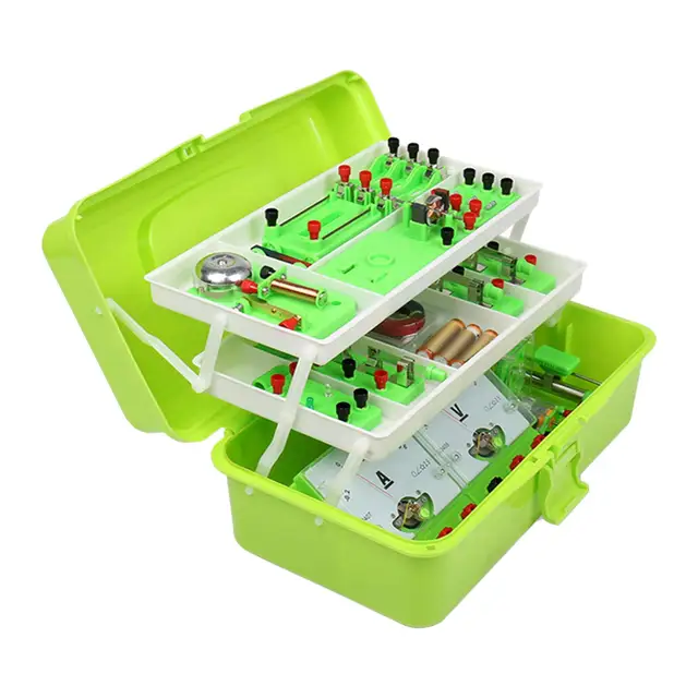 1 ensemble de Circuit éducatif jouet pour enfant, Kit de Circuit  d'apprentissage de laboratoire de physique électrique créatif - AliExpress