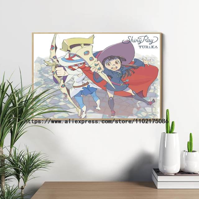 44 Desenhos Anime Pequena Bruxa Academia Papel Branco Cartaz Arte Fantasia  Adesivo De Parede Para Café Casa Bar - Pintura E Caligrafia - AliExpress