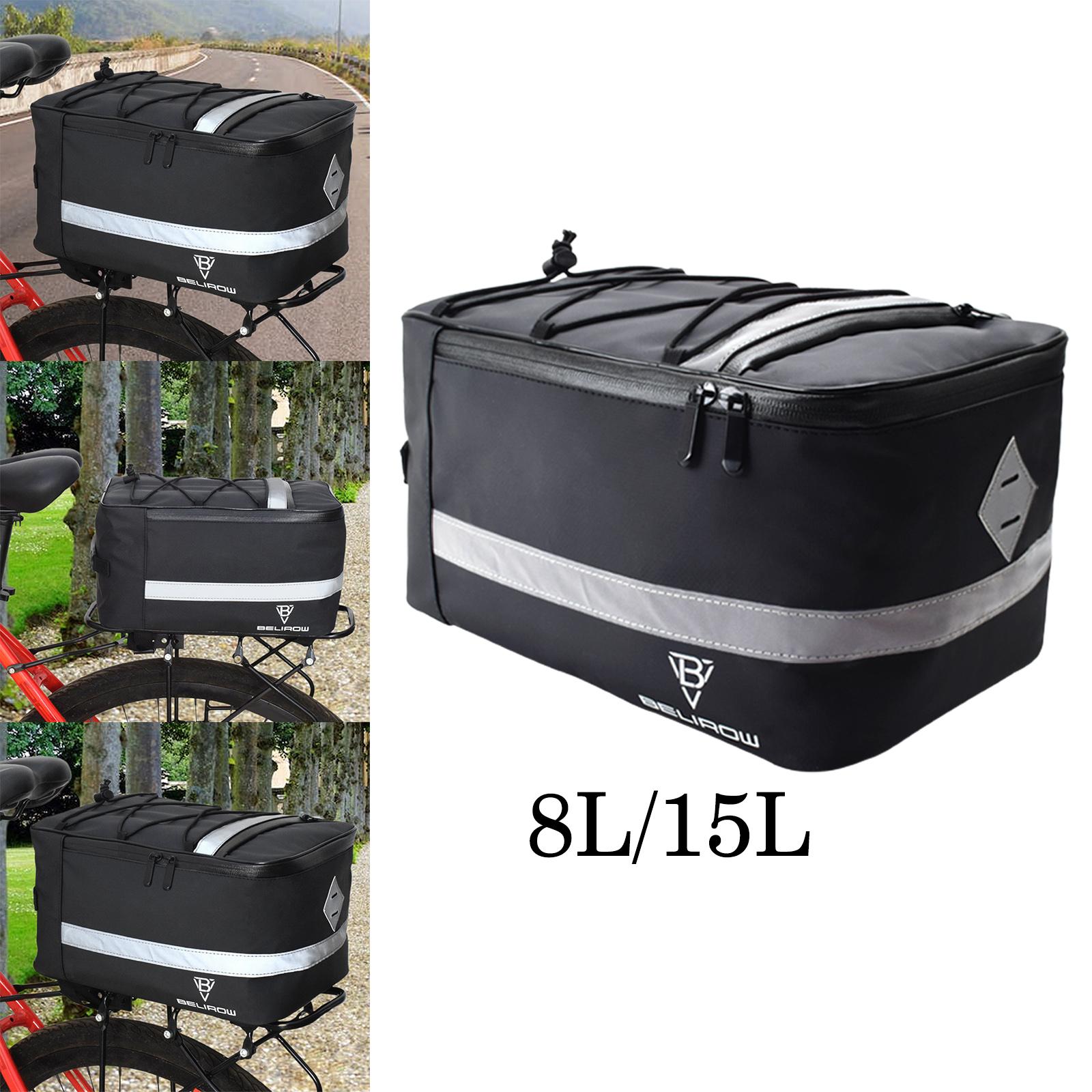 Rear Rack Storage Luggage Bag Waterproof Reflective Durable