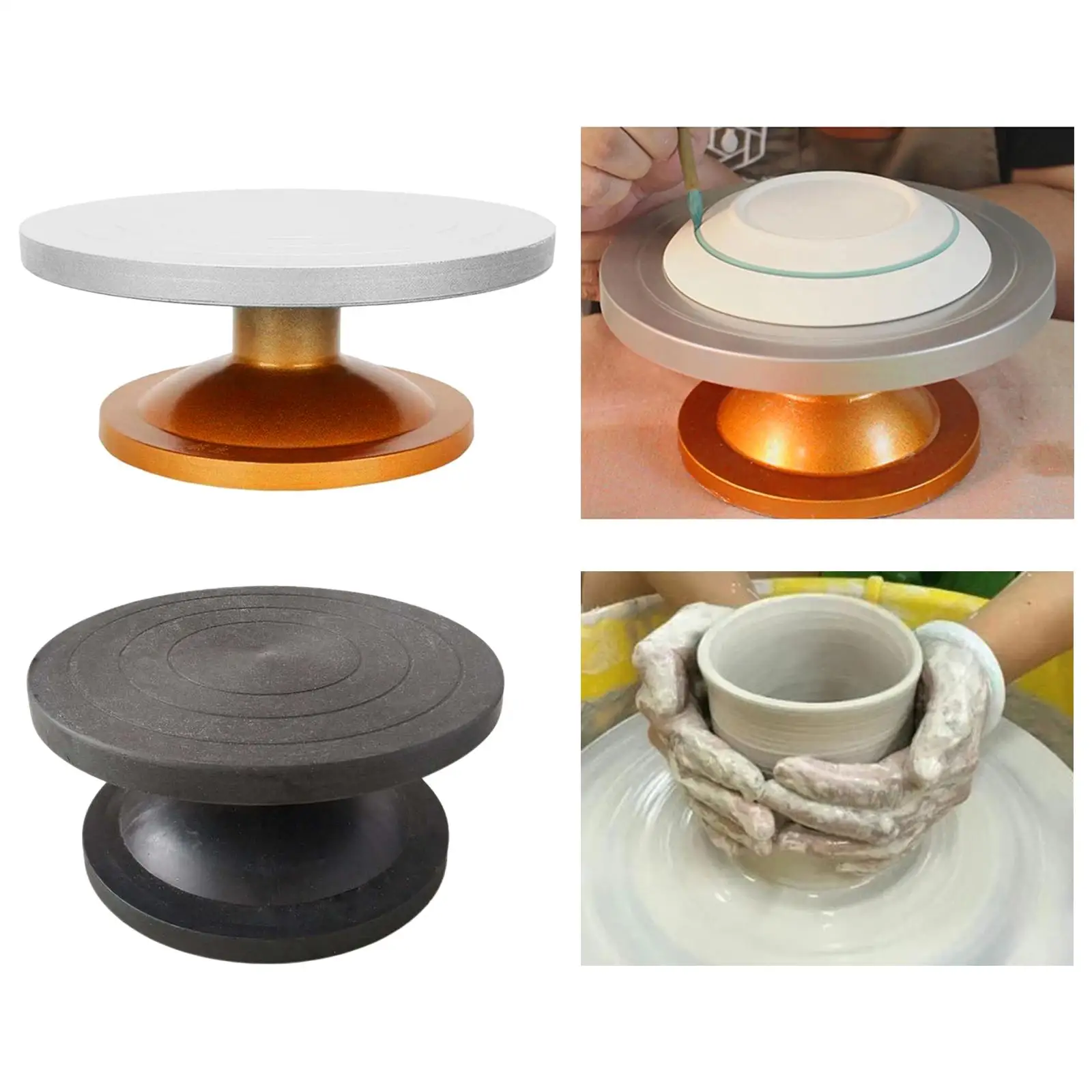 Ceramic Art Pottery Banding Wheel Manual Turntable Ceramic Clay Tool Spinner