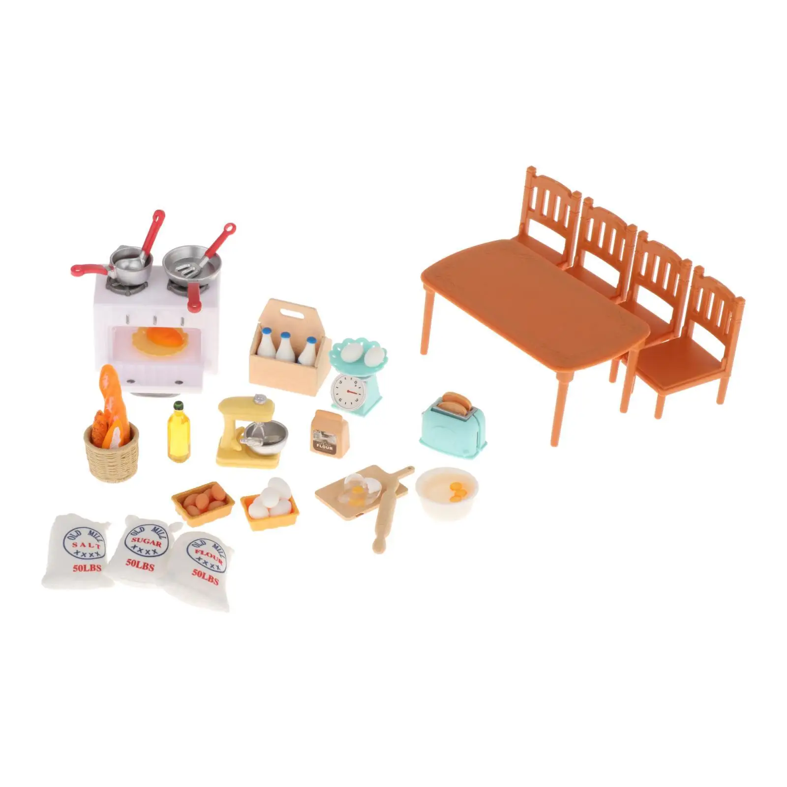 Pretend Cooking Playset Realistic Utensils Cookware Toys Kitchen Toys Accessories Set for Dining