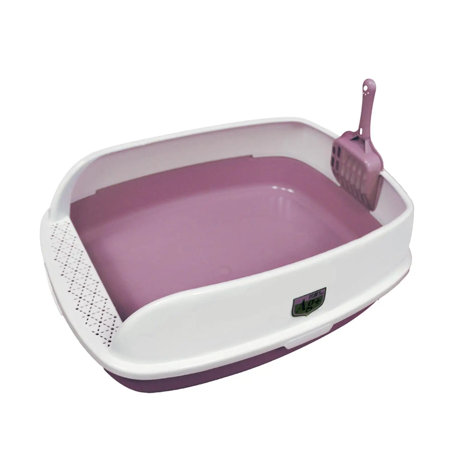 Cat Litter Boxes Indoor Cats Cat Bedpan Kitten Potty Pan Durable with Sifting Litter Pedal Semi Open Kitty Cat Potty Toilet
