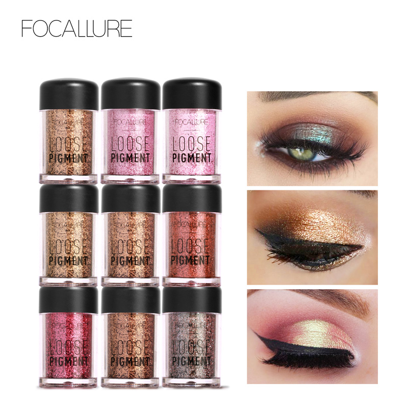 Best of FOCALLURE Glitter Liquid Eyeshadow High Pigment Diamond Eye Shadow Powder Shimmer Shining 18 Colors Eyes Makeup Women Cosmetics Reviews & Tips