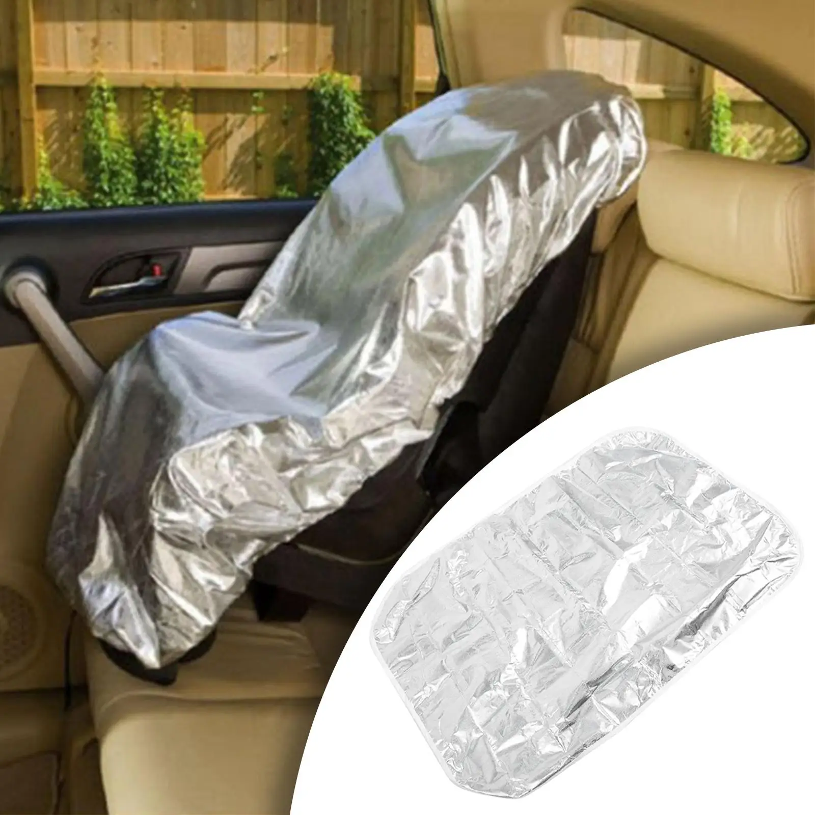 Auto Safety Seat Sun Shade Cover Hand Wash Safe Fit for Children Daily Use